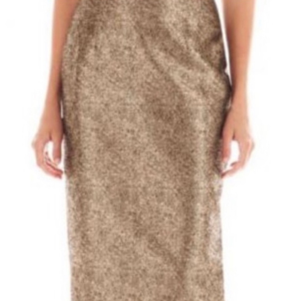 Worthington black and gold pencil skirt size 6
